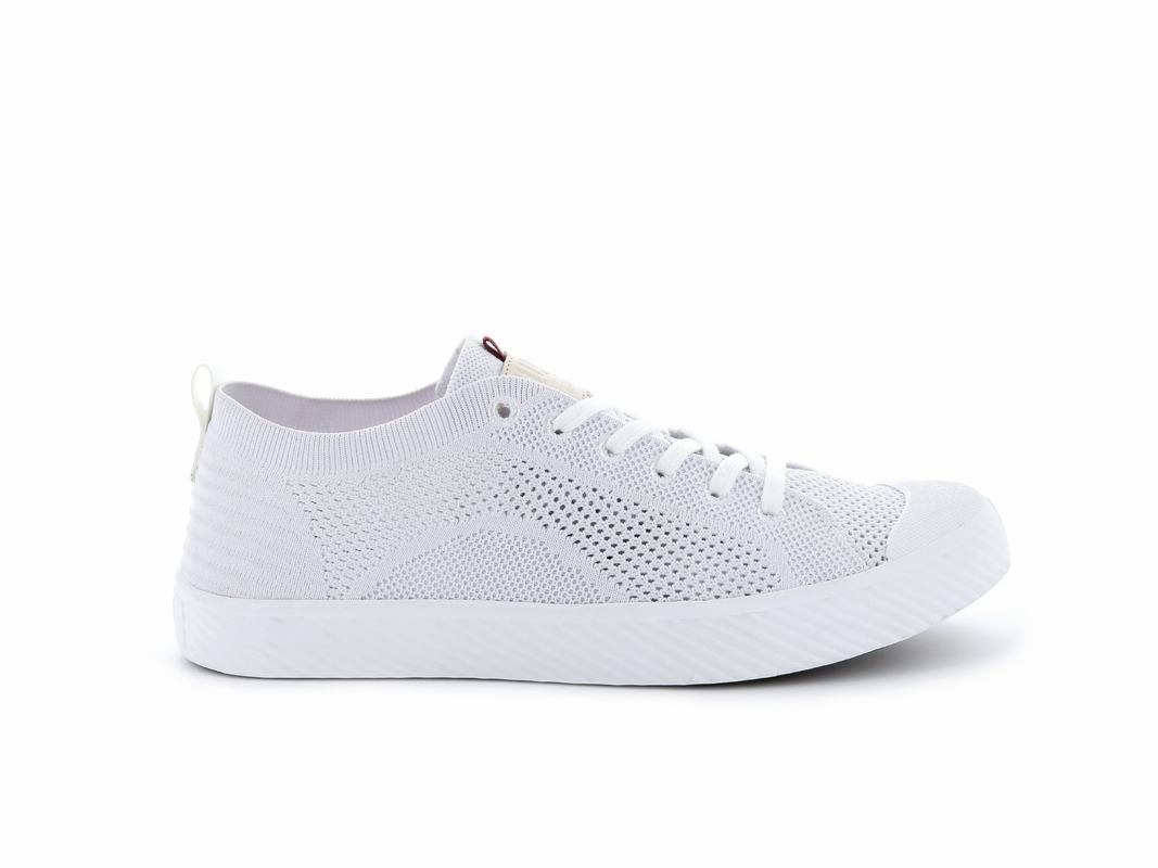 Palladium Pallaphoenix Knit Men's Low Top Sneakers White (ZNFK02784)